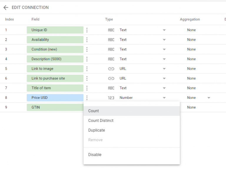 Google Analytics connector for Google Data Studio