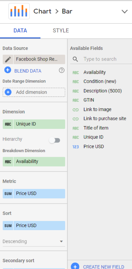 Create marketing dashboards in Google Data Studio