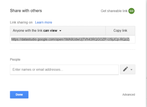 How to share a Google Data Studio dashboard