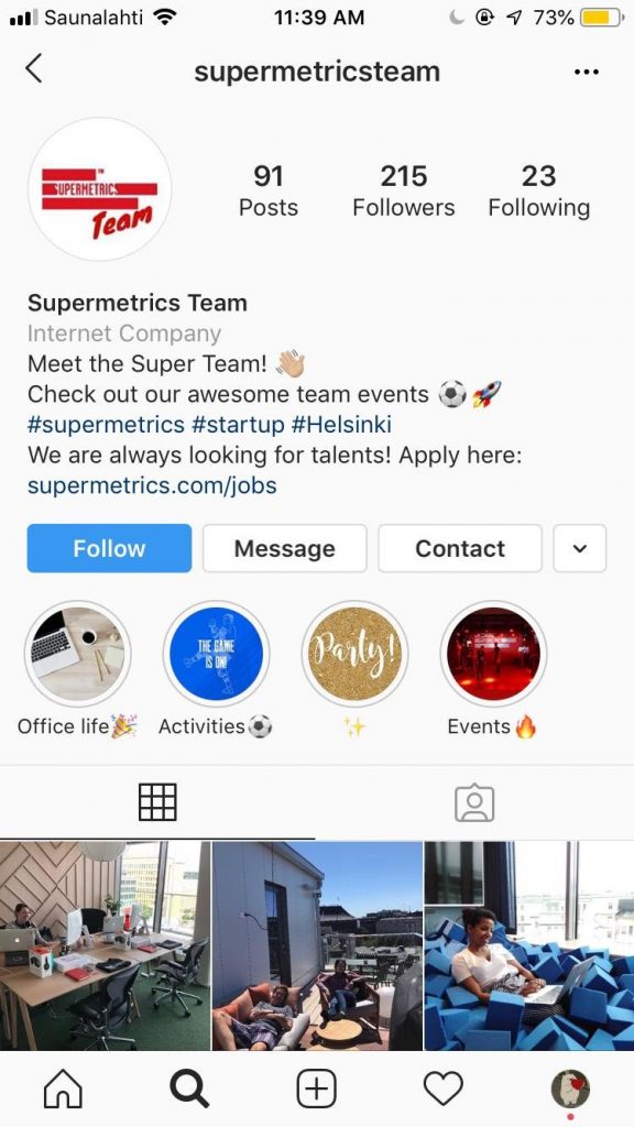 Supermetrics instagram