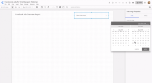 date range picker in google data studio