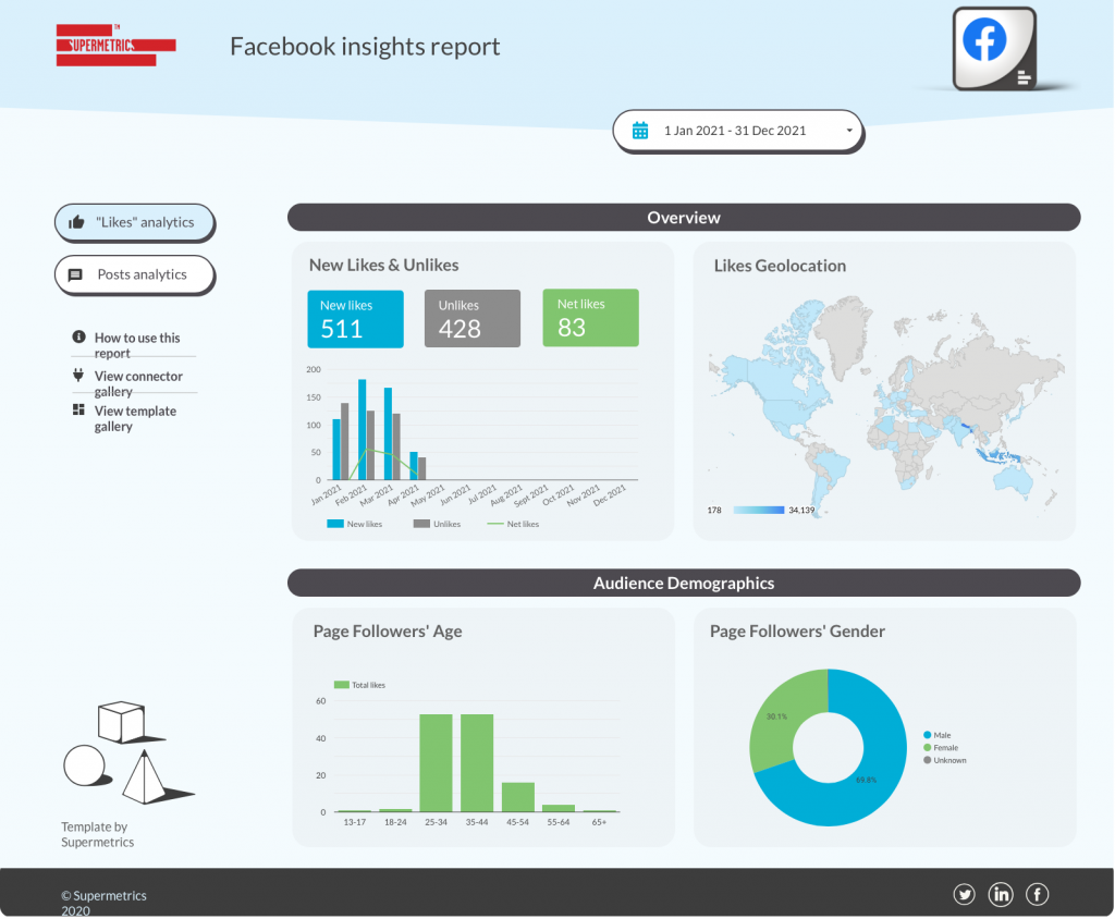 facebook insights report template