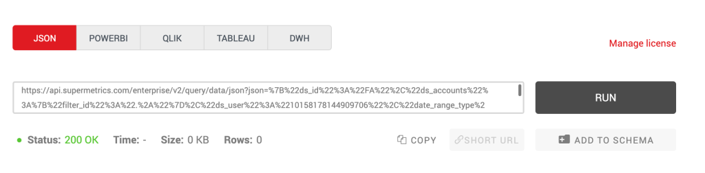 Extract your marketing data in JSON format with Supermetrics API