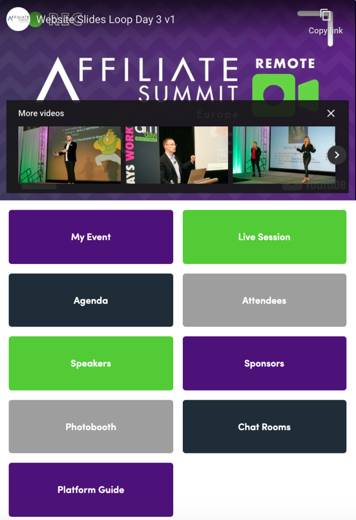 affiliate summit dashboard