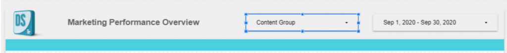 Add a content group filter in Google Data Studio
