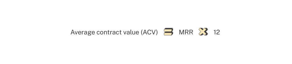 acv from mrr formula
