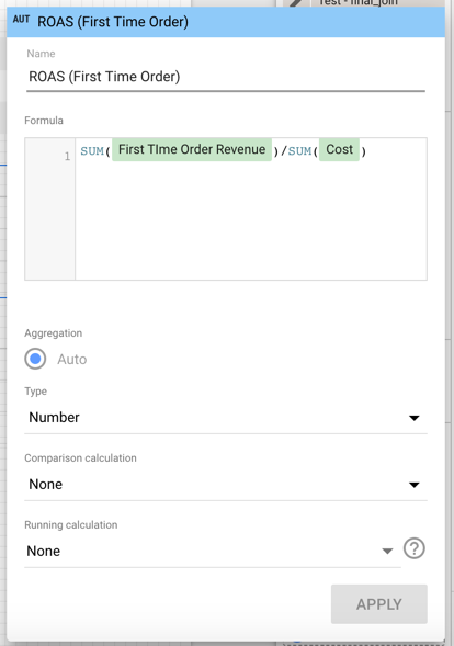 Create a customer acquisition table