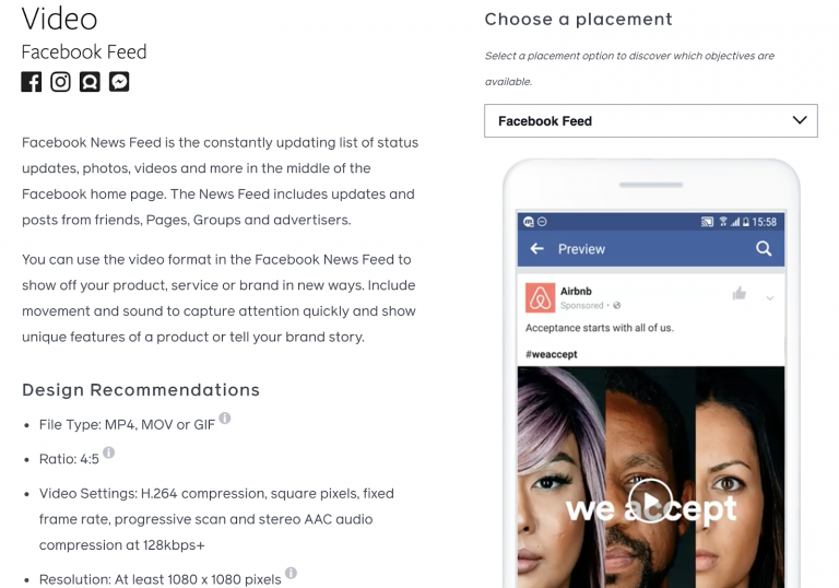 Facebook design guidelines