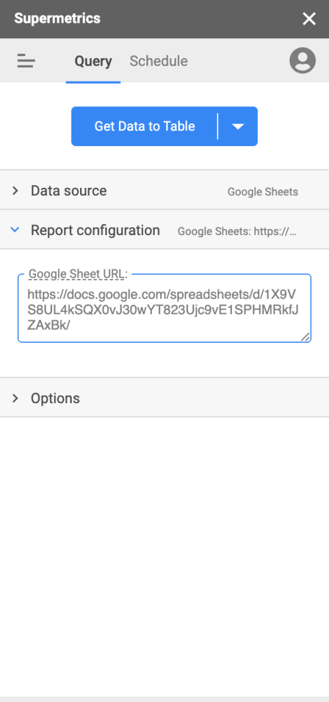 Error Messages  API Connector for Google Sheets