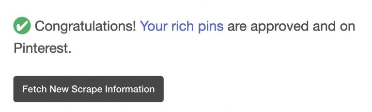 Rich pin approved