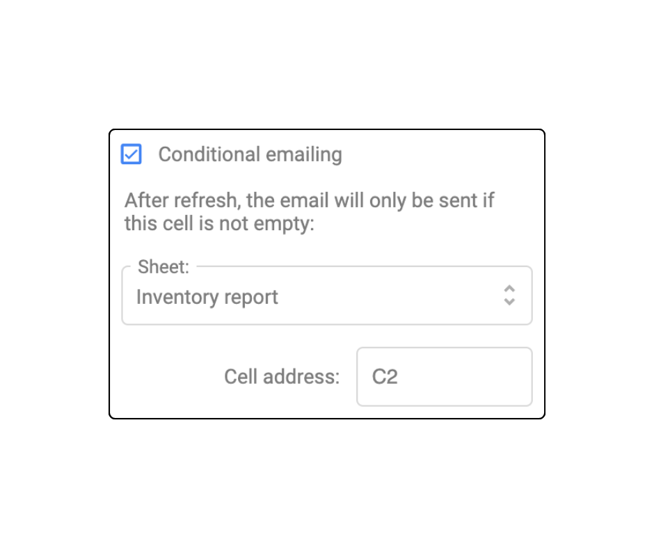 set up conditional-emailing Supermetrics-for Google Sheets