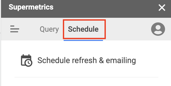 How to schedule a new data transfer with Supermetrics