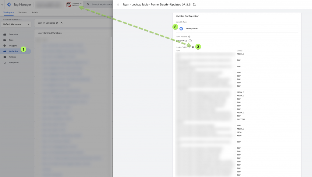 Create a lookup table