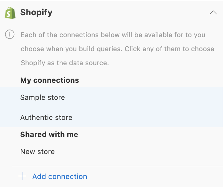 personal shared supermetrics connections