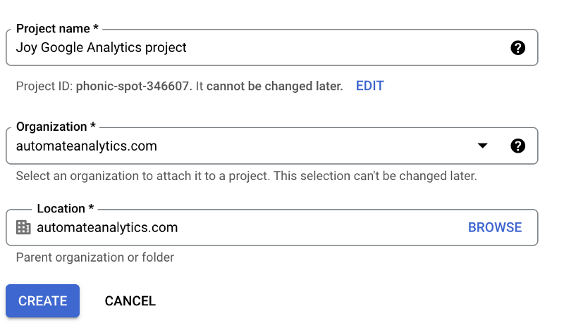 Google Cloud Platform setup