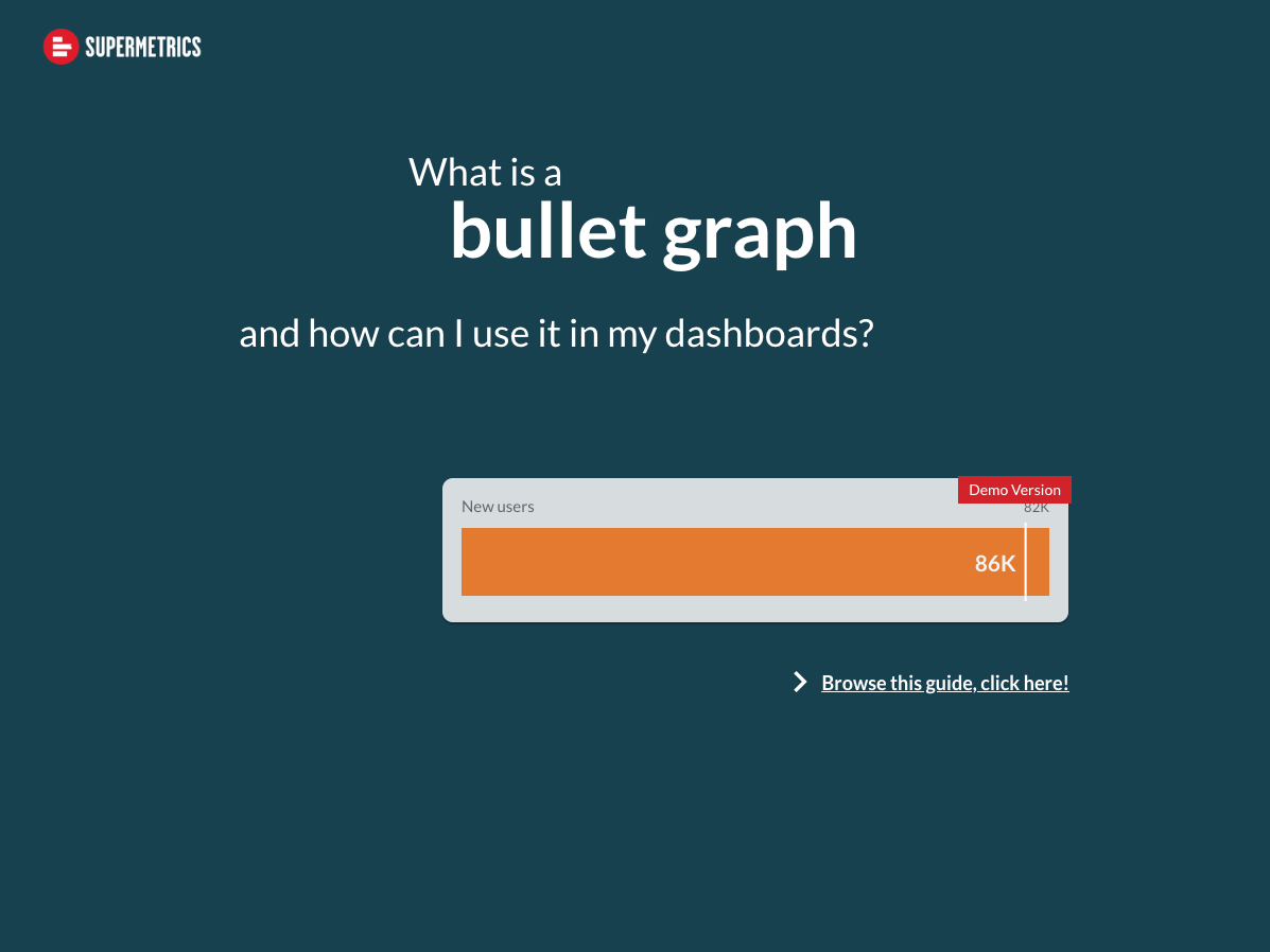 Supermetrics bullet graph