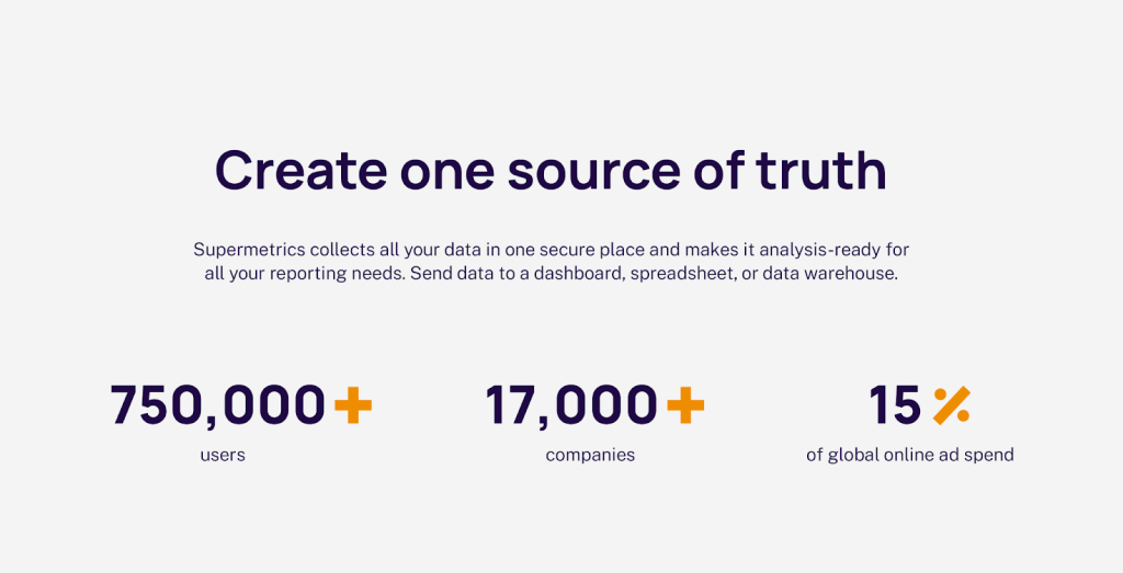 Supermetrics growth statistics